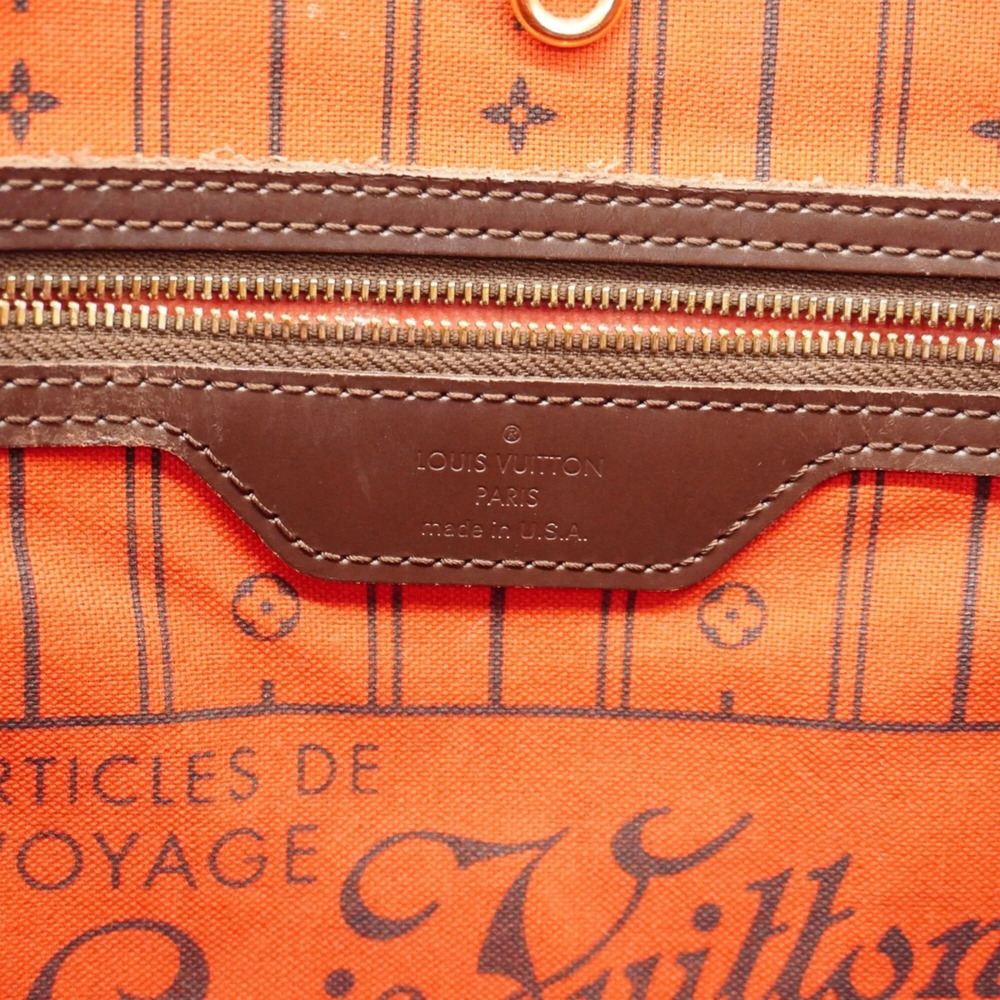 LOUIS VUITTON Authentic Brown Damier Neverfull MM Tote Bag - Picture 5 of 11